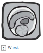 3. Was isst die Frau im Restaurant?