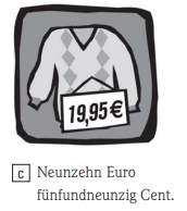 1. Was kostet der Pullover?